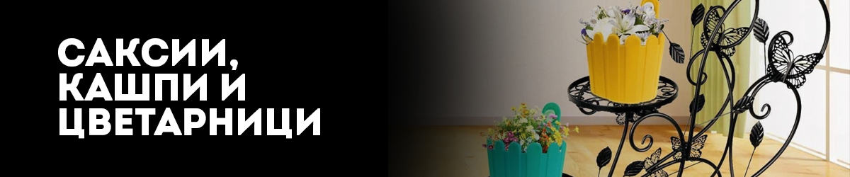 Саксии, кашпи и цветарници