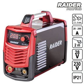 Инверторен електрожен RAIDER 200A RD-IW220 e-Line