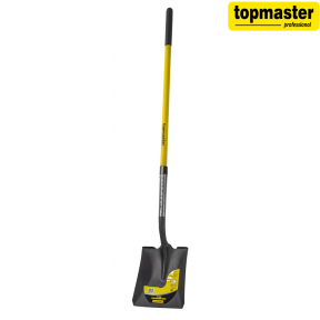 Лопата квадрат с педал и дръжка фибростъкло 1500mm Top Master Pro TMP