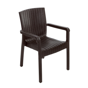 Стилен градински стол - Кафяв