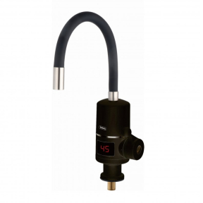 Нагревател за вода Rosberg R57100HW, За плот, 3300W, 30-60C, Гъвкав силиконов маркуч, IPX4, Черен