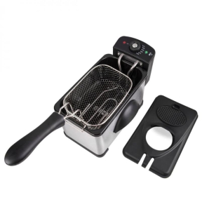 Фритюрник Oliver Voltz OV51980H, 2 литра, 2000W, Напълно разглобяем, Филтър, Инокс