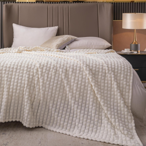 200 x 230 плюшено одеяло – Екрю