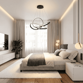 LED пендел, 45W, IP20, черен