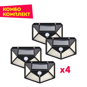 4бр. Мощна Соларна Лампа 100 Диода 4бр. Мощна Соларна Лампа 100 Диода