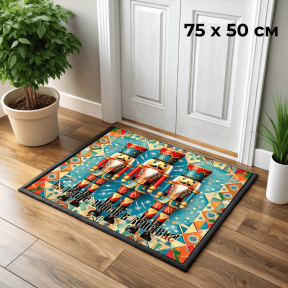 75x50 см Коледна изтривалка, фигури