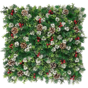 Пано изкуствена зелена декорация, 50х50 см