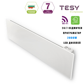 WiFi конвектор TESY Седмичен програматор 24 / 7, 2000W, за под прозорец (CN 06 200 EА CLOUD W)