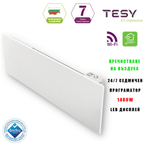 WiFi конвектор TESY с Пречистване на въздуха, 1400W, Седмичен програматор 24 / 7, за стена (CN 06 140 EА CLOUD AS W)