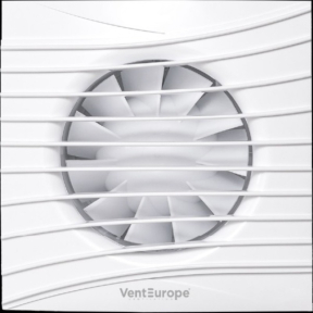 Аксиален вентилатор с клапа и датчик влага Vent Europe FANCY 5 BD HT L ф125 /10W,180м3/
