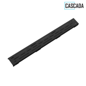 Линеен неръждаем сифон Cascada черен 400мм ф40/50