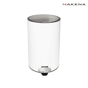 Кош за отпадъци Makena White Clean, 8 л, бял