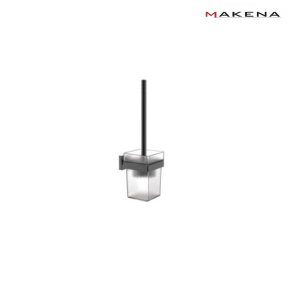 Четка за тоалетна чиния Makena Square, черен мат