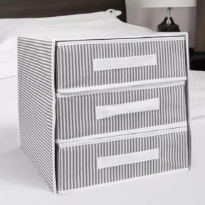 Текстилен органайзер с 3 чекмеджета - 32x32x32 см.