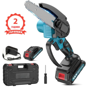 Aкумулаторен верижен трион / резачка 28V, 6&quot; с  автоматично смазване на веригата