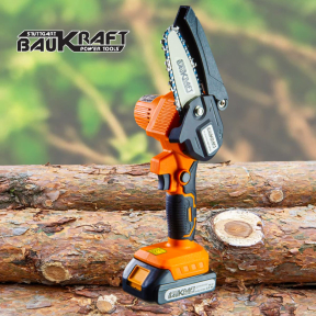 Акумулаторен верижен трион / резачка BAUKRAFT BK-GP23 Set, 18V/2Ah, 10 см