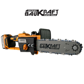Безчетков Акумулаторен верижен трион / резачка BAUKRAFT BK-CCS34, 18V/3Ah, 305 мм(12&quot;), SDS 3/8&quot;, куфар