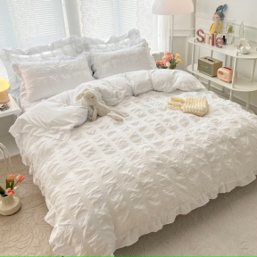 Бял спален комплект от 6 части