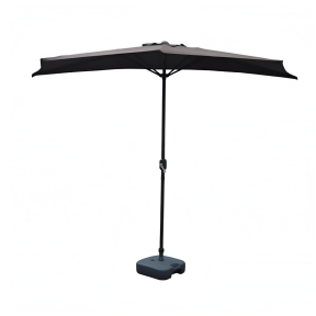 Чадър полукръг с манивела, бежов - 300х150 см.