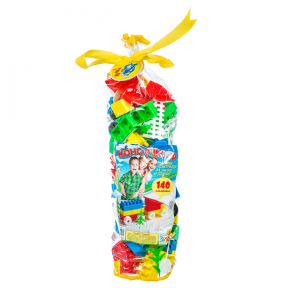 Детски конструктор с цветни части - 140 елемента Детски конструктор с цветни части - 140 елемента