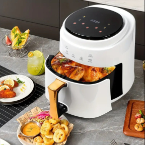 8 литра Air Fryer - Уред за здравословно готвене с горещ въздух , 1400 W, Тъч скрийн управление