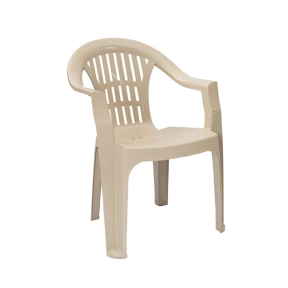 Градински пластмасов стол - Бежов