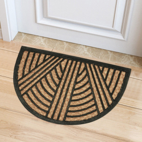 Изтривалка гума и кокос, с орнаменти - 45 x 75 см