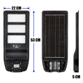 Соларна улична лампа COB - 300 W