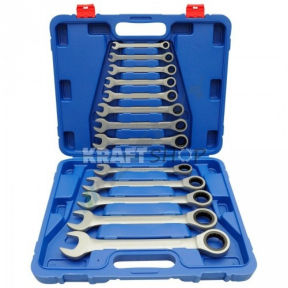 К-т звездогаечни прави тресчотни ключове от 8мм до 32мм 13 части KRAFTWELLE Germany