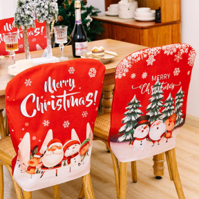 Коледен калъф 58 х 48 см за облегалка на стол