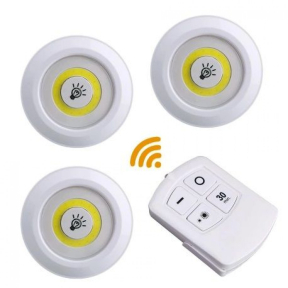 Комплект 3 бр LED лампи с дистанционно 