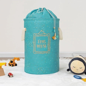 Кръгъл кош за съхранение на дрехи и играчки, 46x31 см.