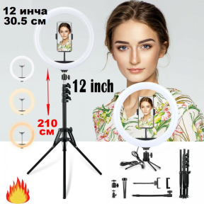ЛЕД СЕЛФИ РИНГ ЛАМПА ЗА СНИМКИ И ВИДЕО