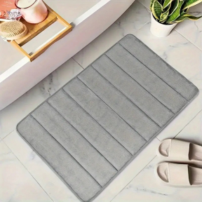 Мека и удобна постелка за баня от мемори пяна, бързо абсорбираща, 60х40 см.