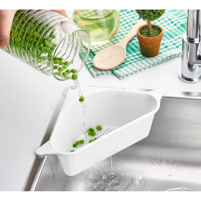 Ъглов органайзер за мивка с цедка