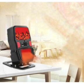 Мини електрически нагревател, имитиращ пламък от камина, 1000 W