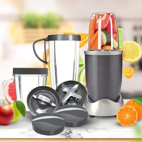 Нутри блендер 600 W , 9 части блендер за плодове и зеленчуци