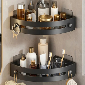 Ъглов рафт за баня с модерен дизайн