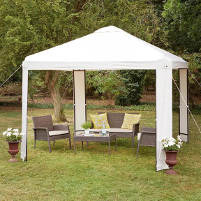 Павилион с рамкови стойки 3 х 3 м, бежов