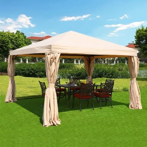 Павилион със защитни завеси 3 x 3 м, бежов