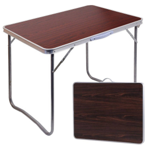 Сгъваема градинска маса с дръжка за пренасяне