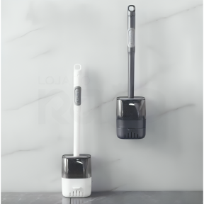 Силиконова четка за тоалетна чиния с поставка за стена или под