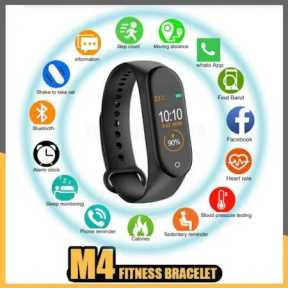 Смарт гривна Smart technology M4, Пулс, Кръвно налягане, Влагоустойчива