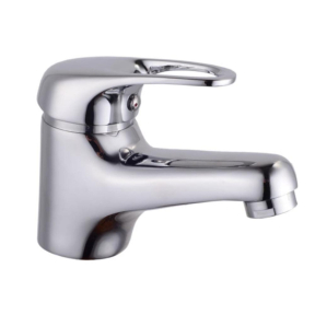 Смесител Вертикален Rosberg R57100AZ1, Хром, Цинк, Модерен дизайн, Сребрист