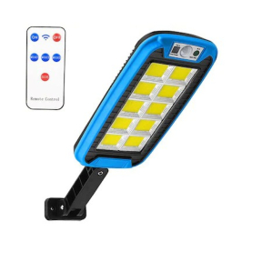 Соларна лампа selling depot, 15W, 6500 K, IP65, Дистанционно управление, Черен / Син Соларна лампа selling depot, 15W, 6500 K, IP65, Дистанционно управление, Черен / Син