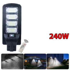 Соларна улична LED 240W лампа със сензор движение Соларна улична LED 240W лампа със сензор движение