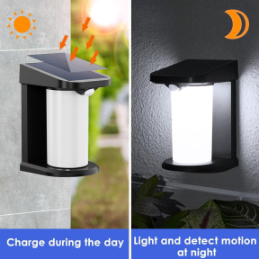 Стенна соларна лампа със сензор за движение 18 см.