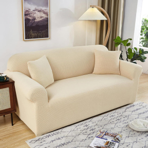 Стилен калъф за диван - Бежов