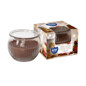 Свещ в чаша, ø7.7x5.9 см - Коледни бисквитки