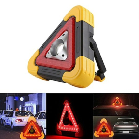 Светещ сигнален триъгълник със соларен панел
